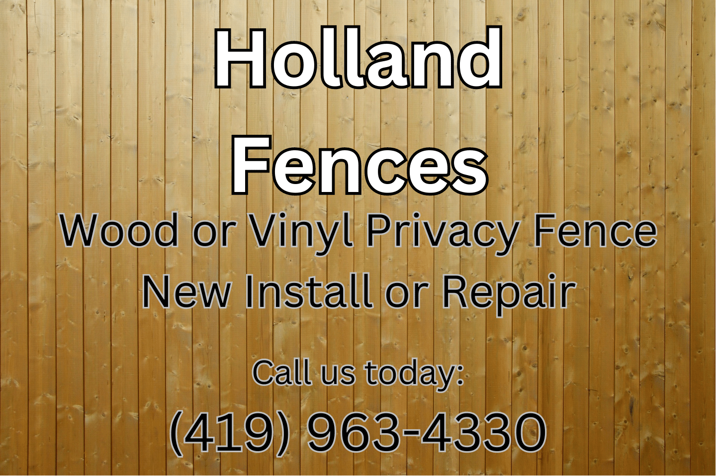 Fence Companies Near Me Holland Ohio